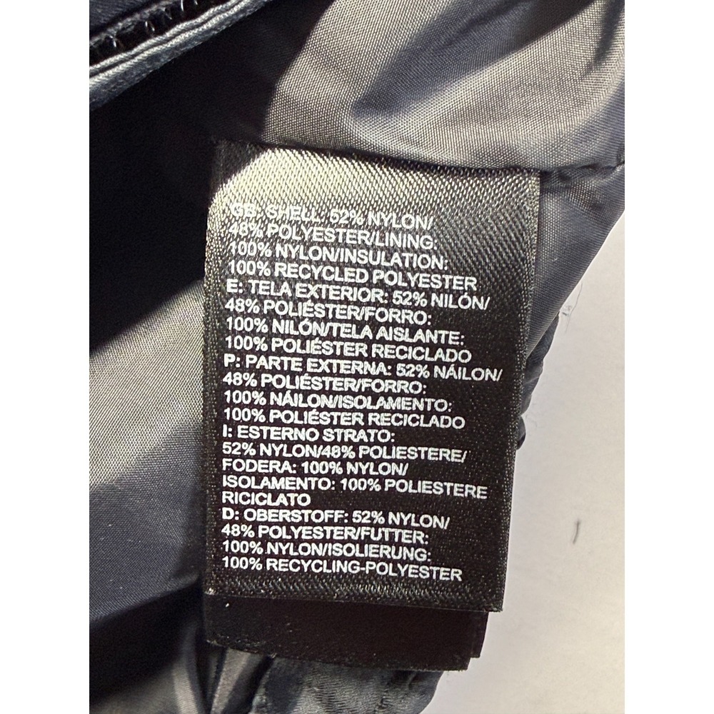 The North Face Quilted Jacket Women Small Black Nylon Diamond Mock Neck Full Zip - Picture 7 of 11